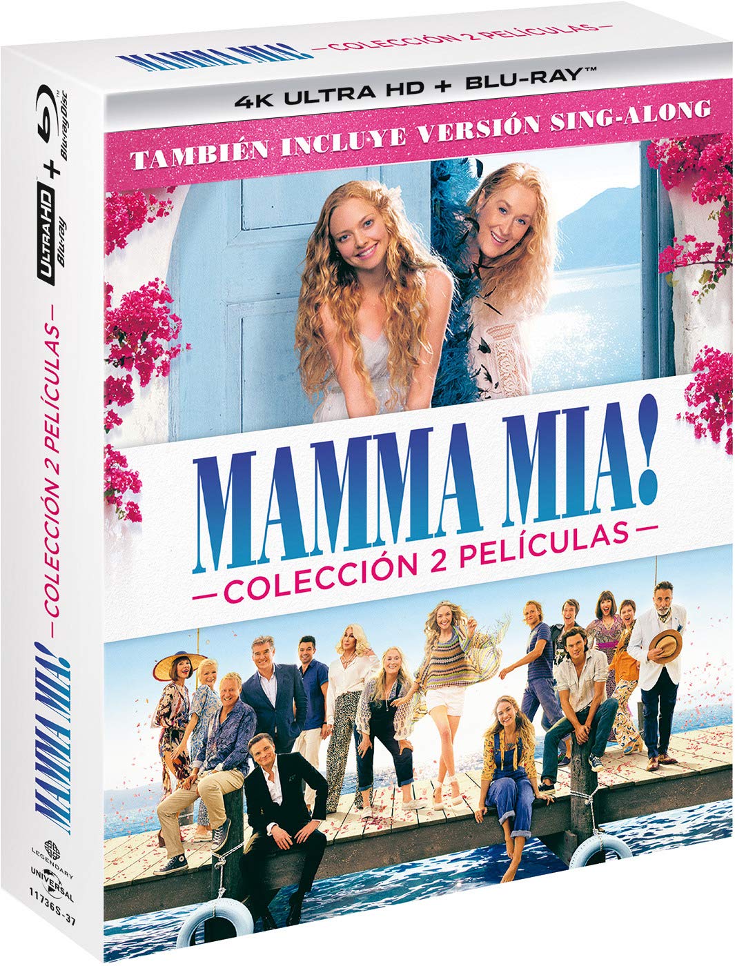 Pack: Mamma Mia 1 + Mamma Mia 2 (4K Ultra-HD + BD) dvd