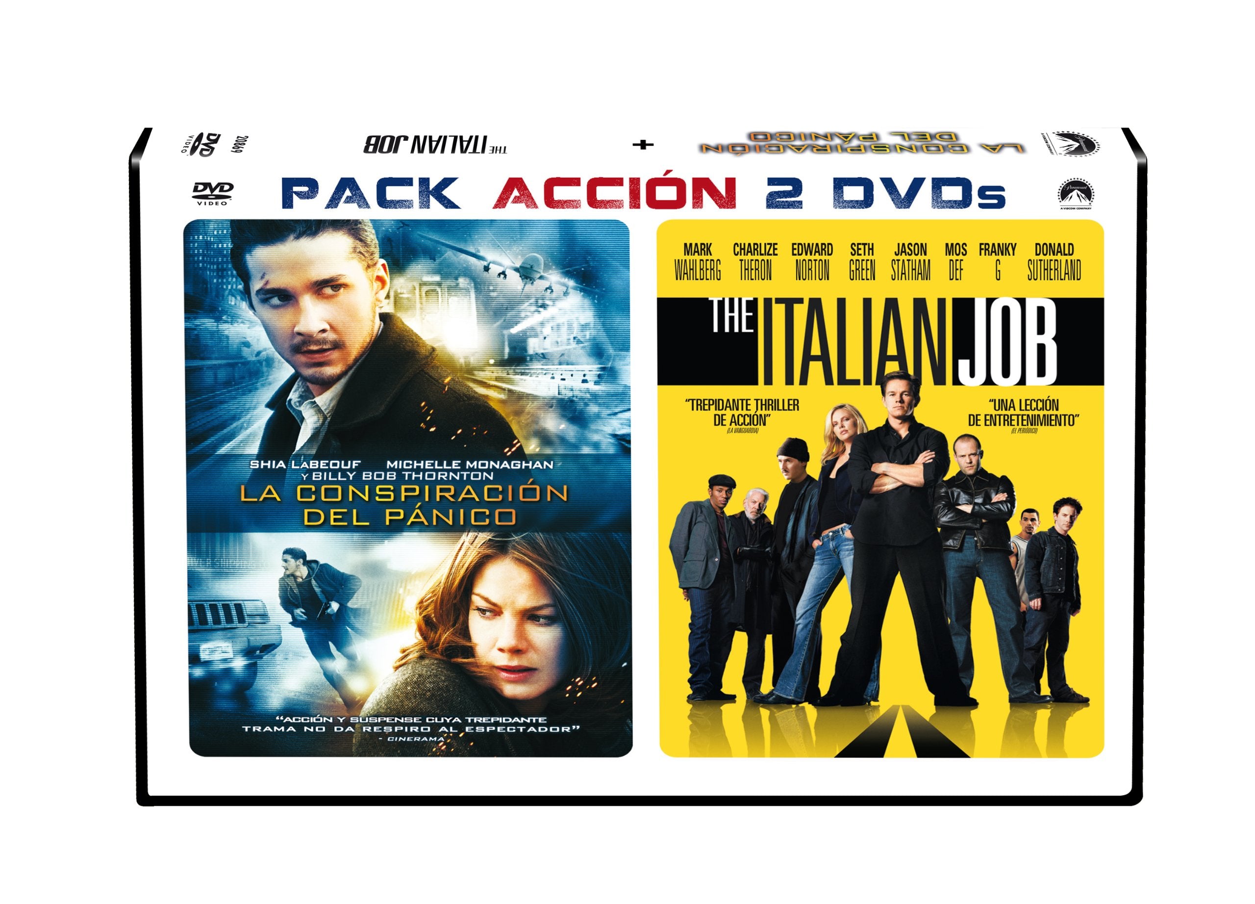 Pack Duo Horizontal: The Italian Job + La Conspiración Del Pánico Films