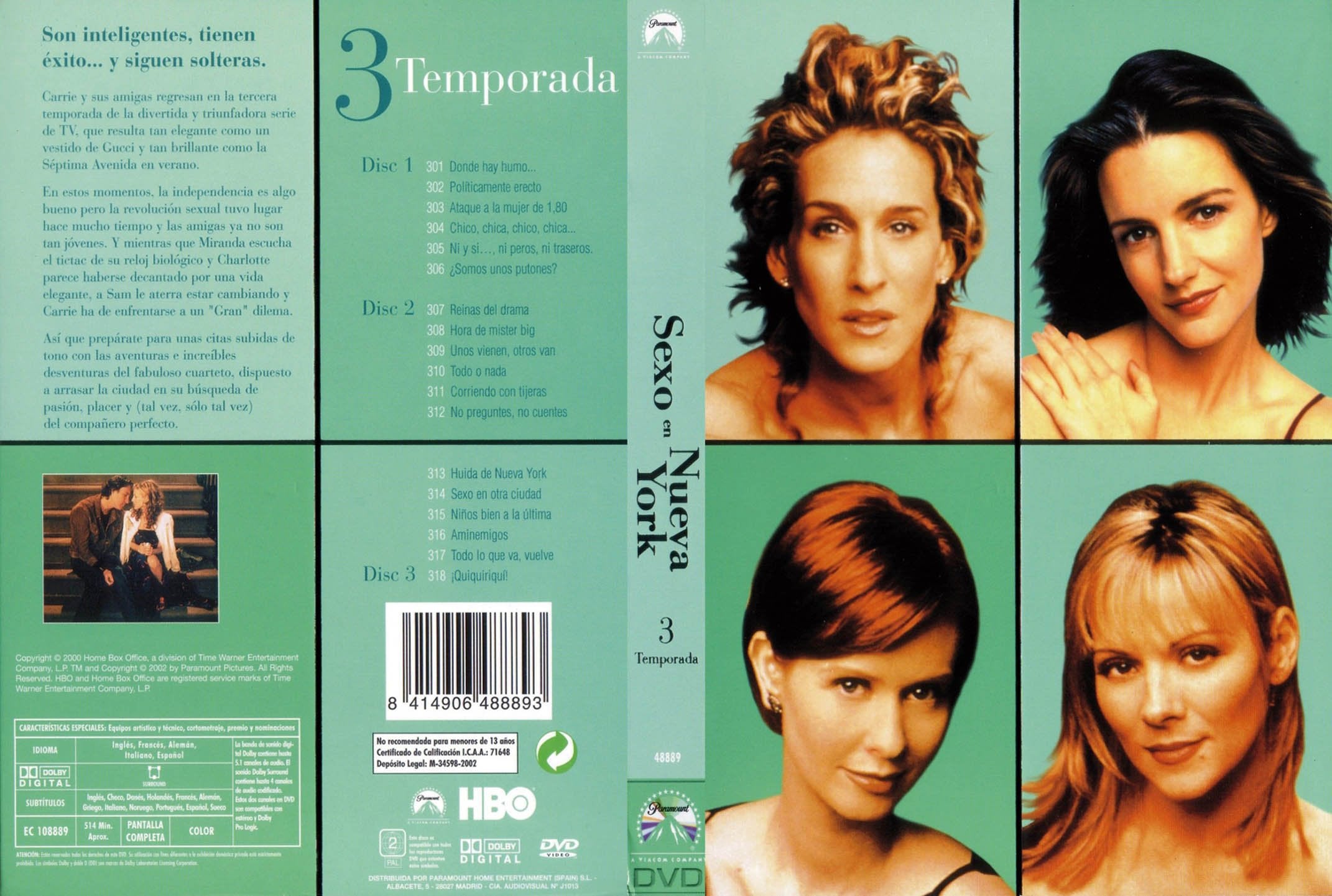 Sexo en Nueva York. Tercera temporada completa Films