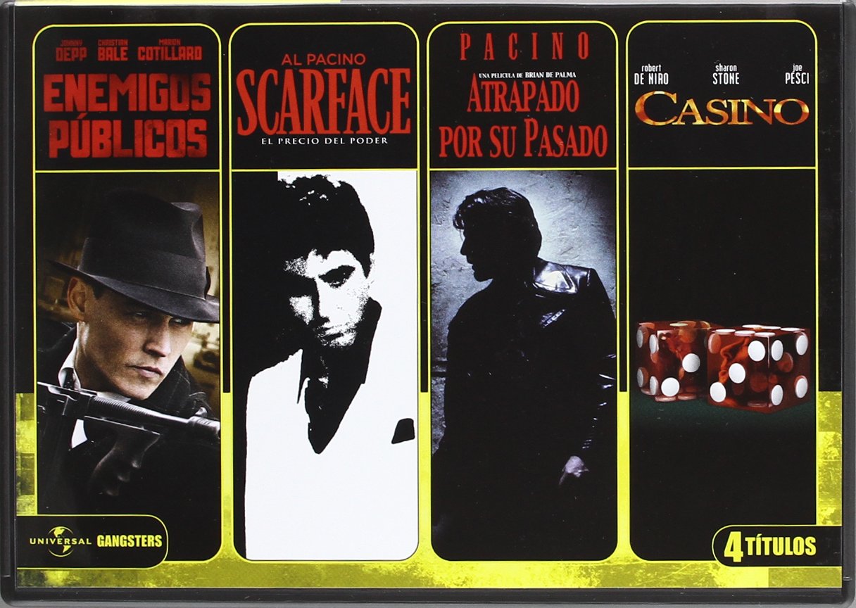 Cuadruple Gangsters: Enemigos Publicos + Precio Del Poder + Casino + Atrapado Films