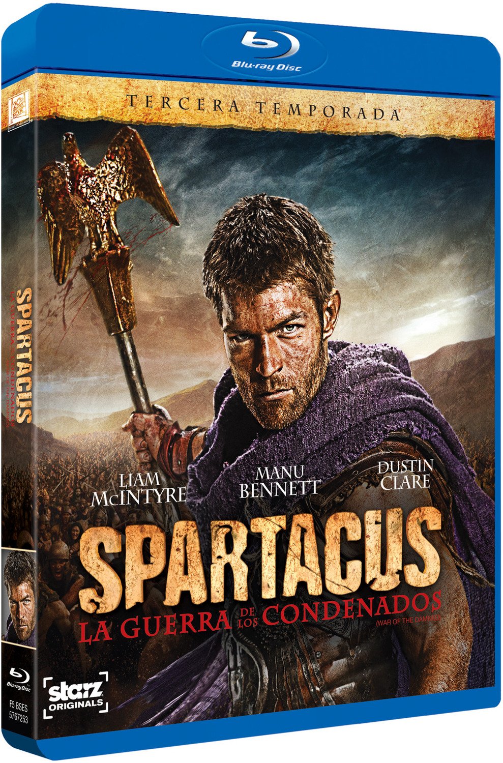 Spartacus: La Guerra De Los Condenados - Temporada 3 --- IMPORT ZONE B --- Films