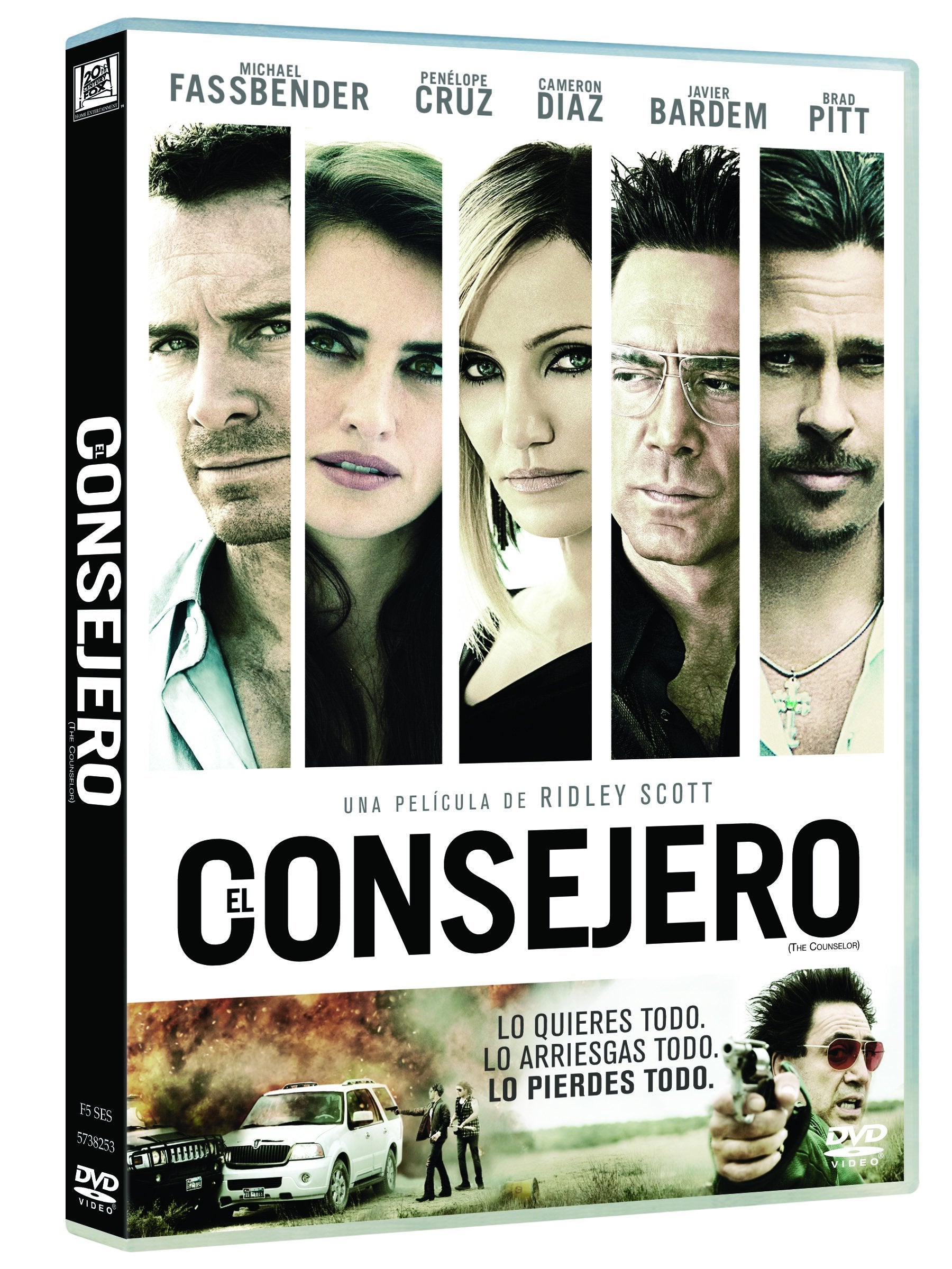 El Consejero (Import Dvd) (2014) Michael Fassbender; Penélope Cruz; Cameron Di Films