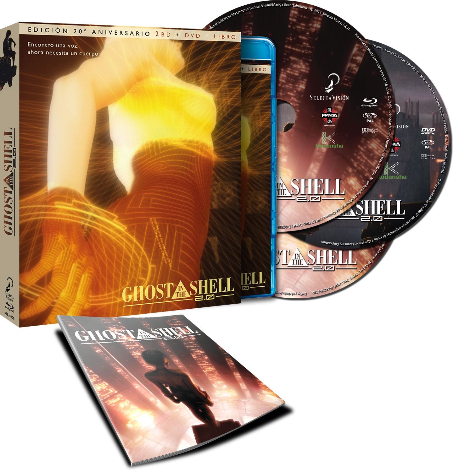 Ghost In The Shell - Edición Coleccionista 20º Aniversario (Blu-Ray Import) dvd