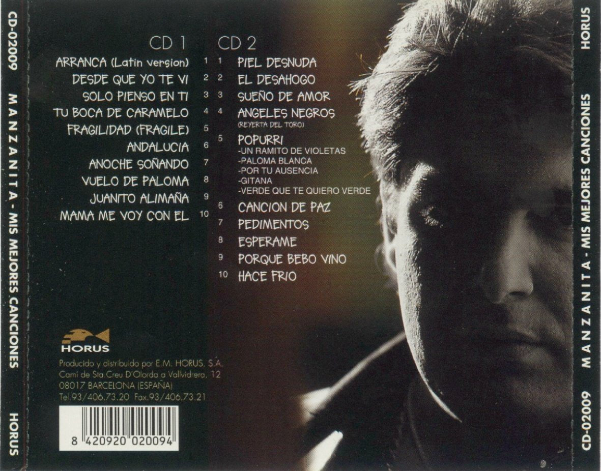Manzanita. mis mejores canciones /grandes exitos CD musica Books