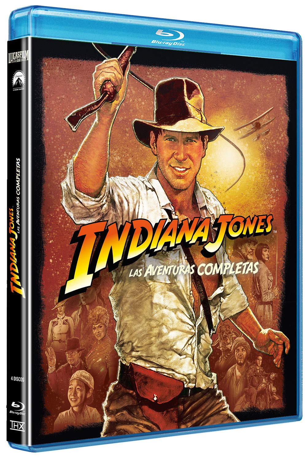 Indiana Jones 1-4 (Edición 2017) (Importé d'Espagne, langues sur les détails) dvd