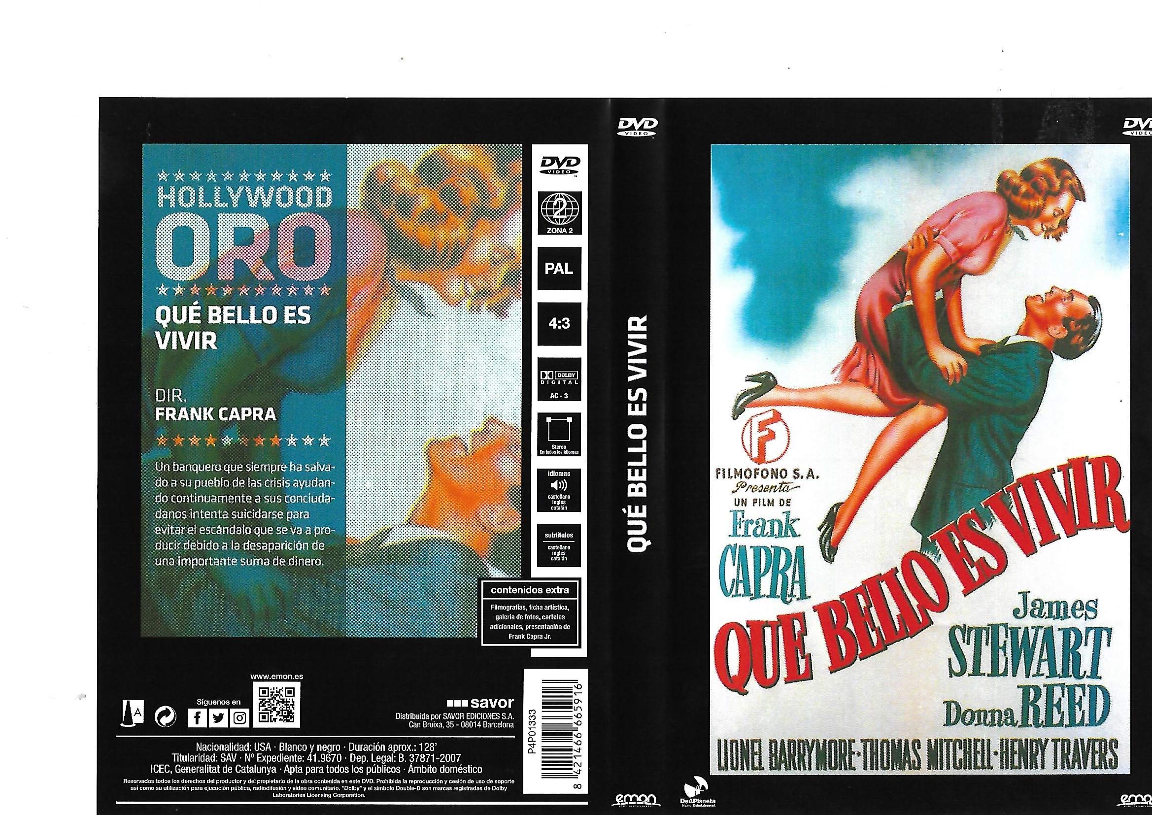 It´s A Wonderful Life (QUE BELLO ES VIVIR: COLECCION HOLLYWOOD ORO, Spanien Import, siehe Details für Sprachen) Movies