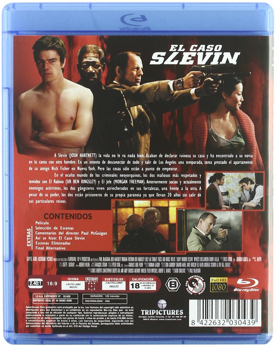 El Caso Slevin (Blu-Ray) (Import) (Keine Deutsche Sprache) (2010) Josh Hartnett; Morgan Freeman; Ben Movies