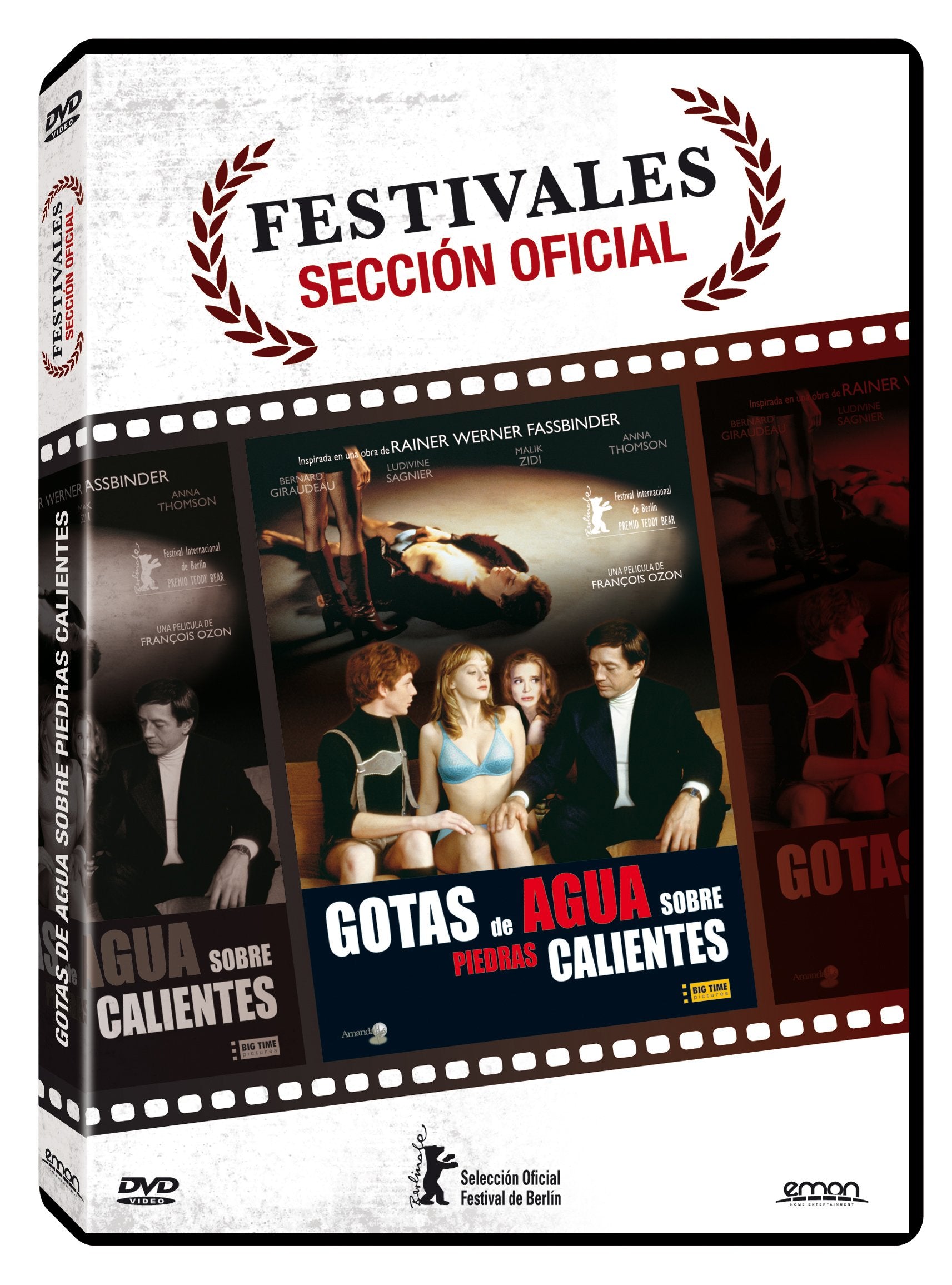 Gotas de agua sobre piedras calientes Films