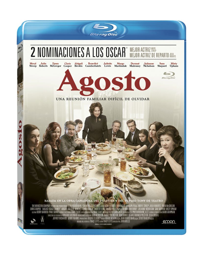 Agosto (Blu-Ray) (Import) Meryl Streep; Julia Roberts; Ewan Mcgregor; Chris dvd