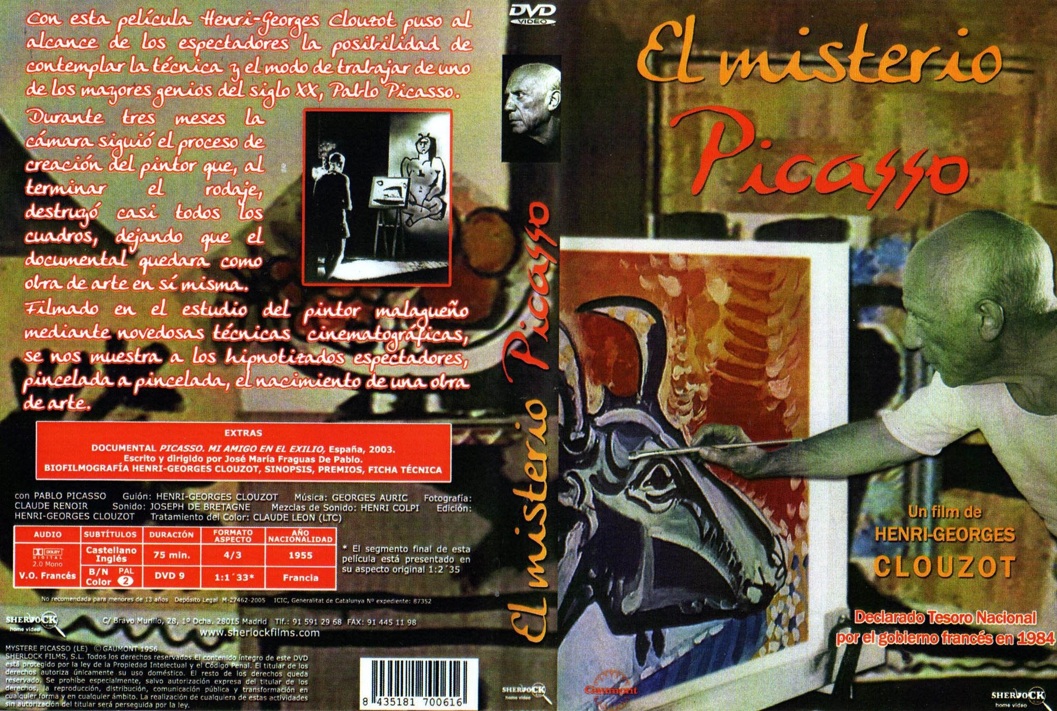 El Misterio Picasso (Le Mystère Picasso) (1955) + Documentaire " Picasso: Mi Amigo En El Exilio (2003)" (Import) (Keine Deutsche Sprache) Movies