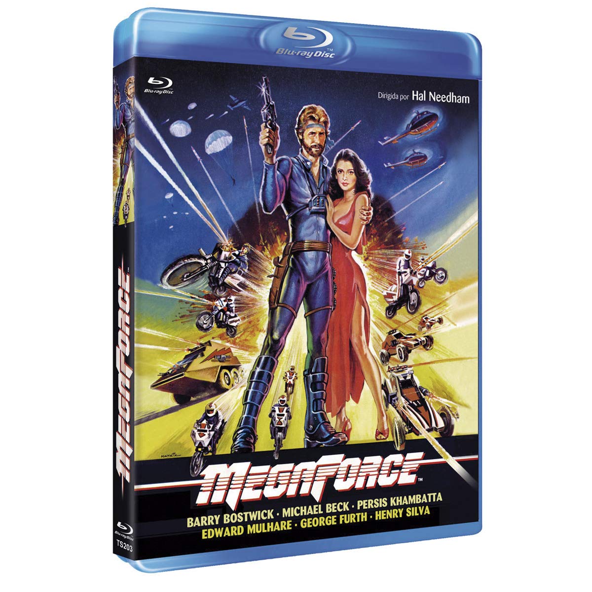 Megaforce 1982 Blu ray Region B (spanische Veröffentlichung) spielt in Englisch Films