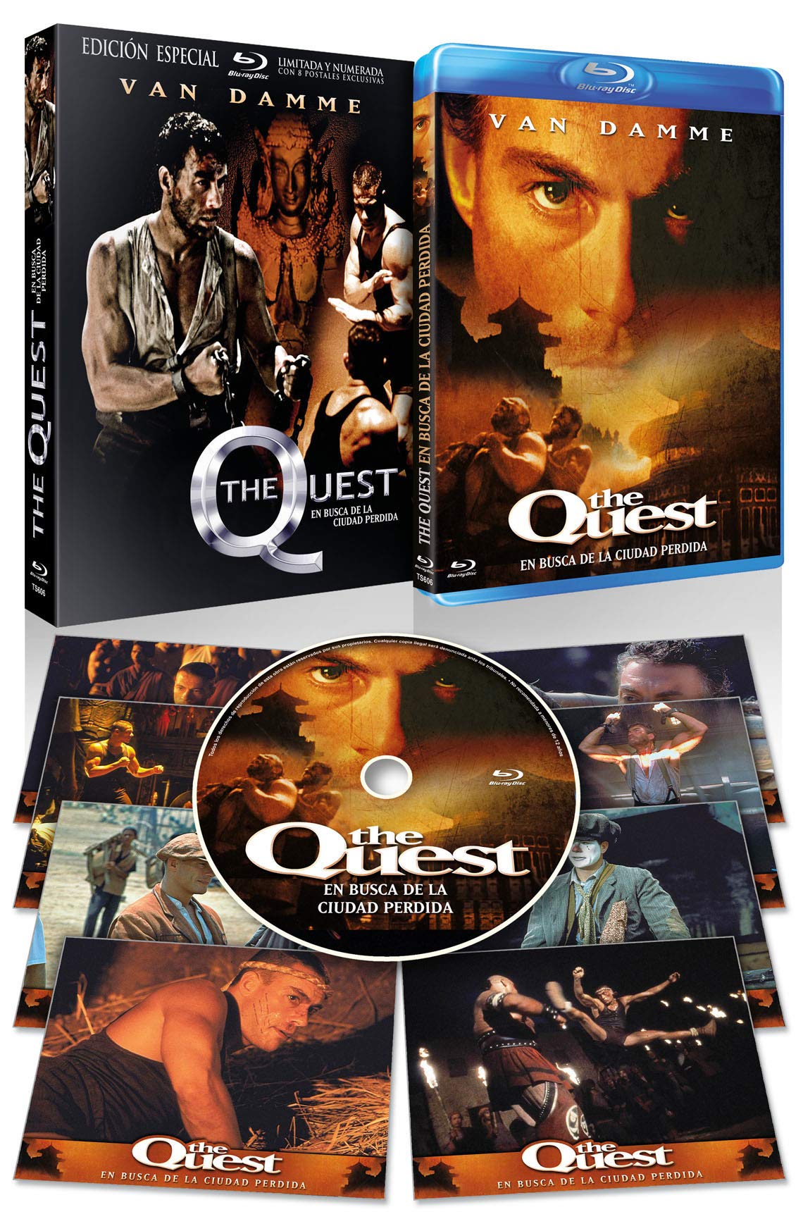 The Quest (En Busca de la Ciudad Perdida) BD 1996 Edición Especial con Funda y 8 Postales Movies