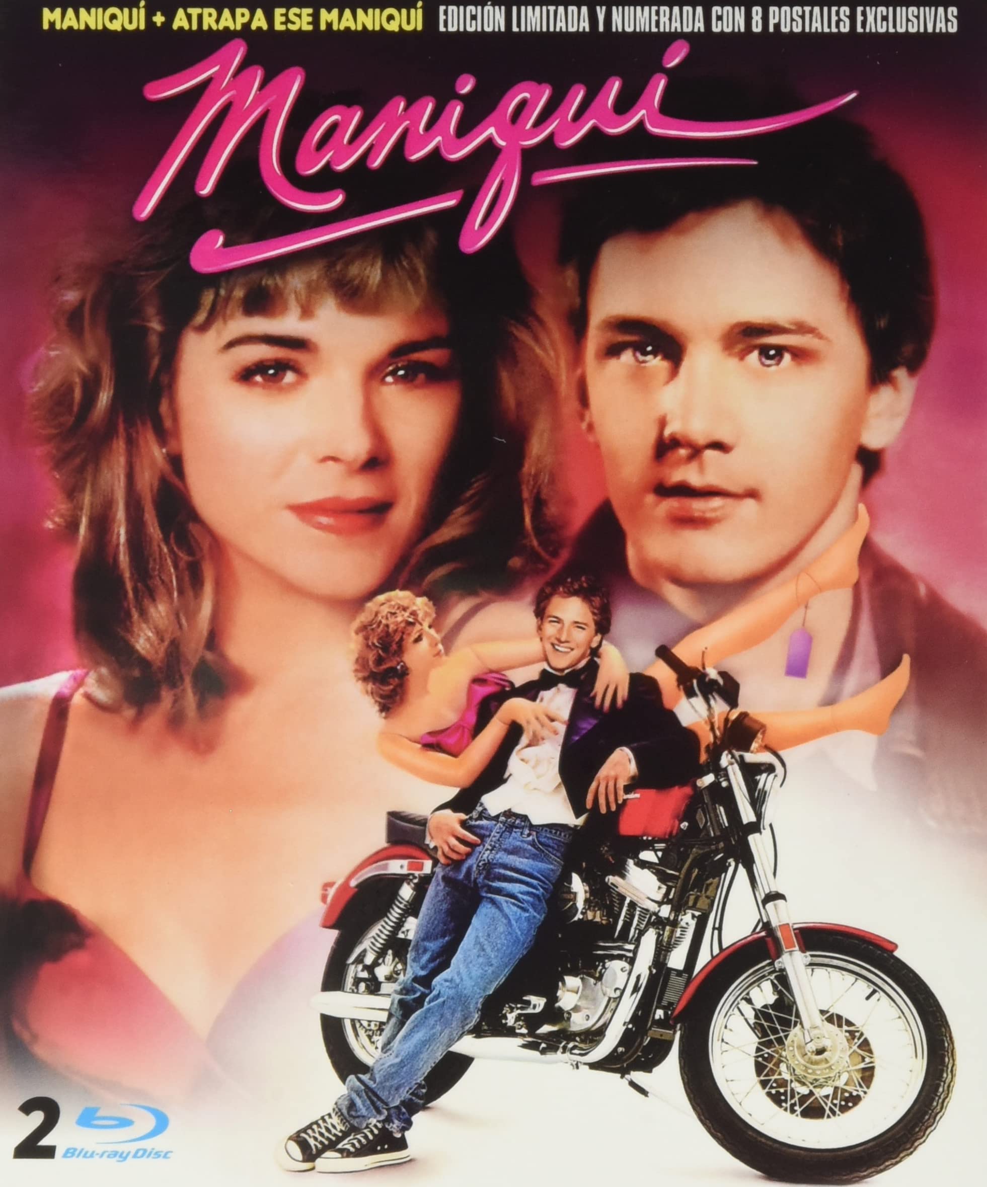 Mannequin 1987 + Mannequin 2: On the Move 1991 2 Blu-Ray EU-Import Collectors Edition with 8 Postcard (English Audio) Kein Deutsche Sprache Movies