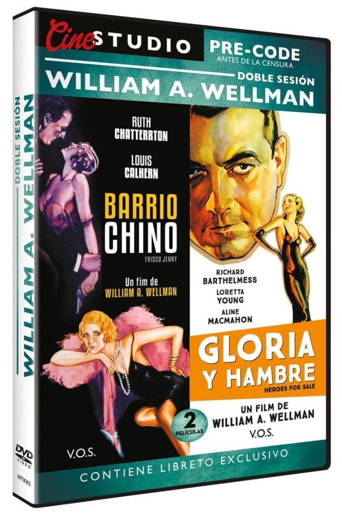 Doble Sesión William A. Wellman: Barrio chino + Gloria y hambre dvd