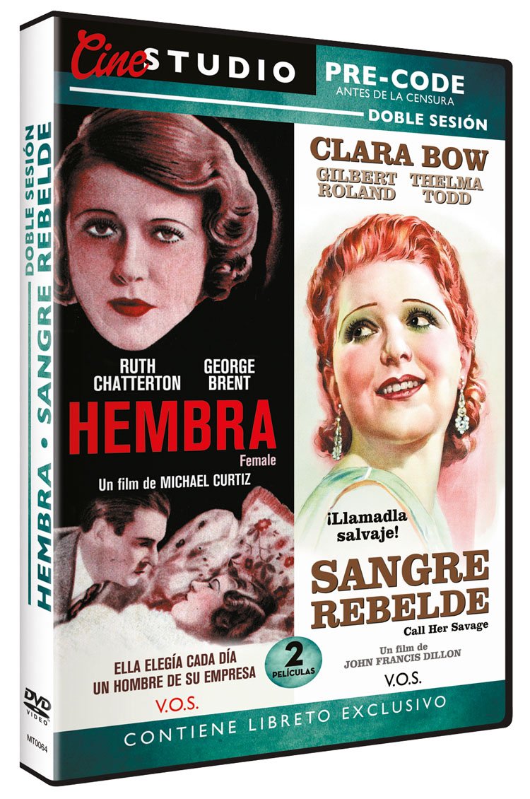 Doble Sesión Pre-Code: Hembra + Sangre Revelde V.O.S. ( Female + Call Her Savage) Films