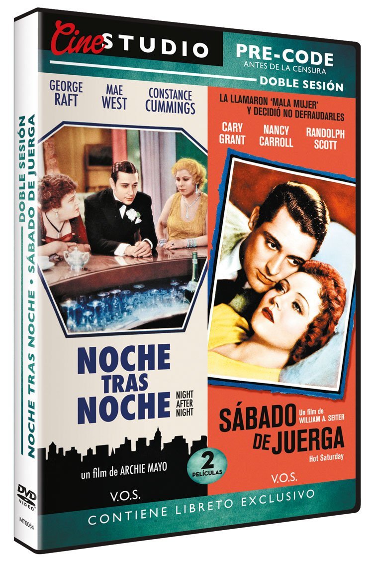 Pre-Code Doble Sesión Tras Noche After Night Sábado de Juerga (Hot Saturday) V.O.S. dvd