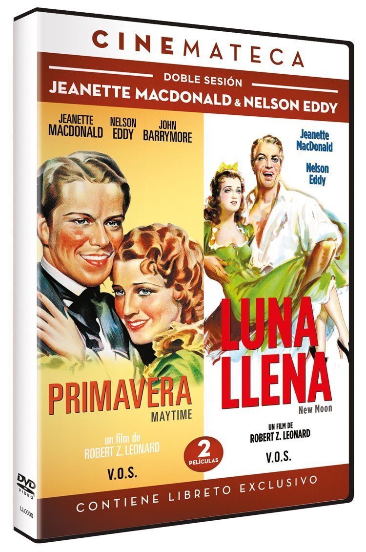 Doble Sesión Jeanette MacDonald & Nelson Eddy: Primavera + Luna Llena dvd