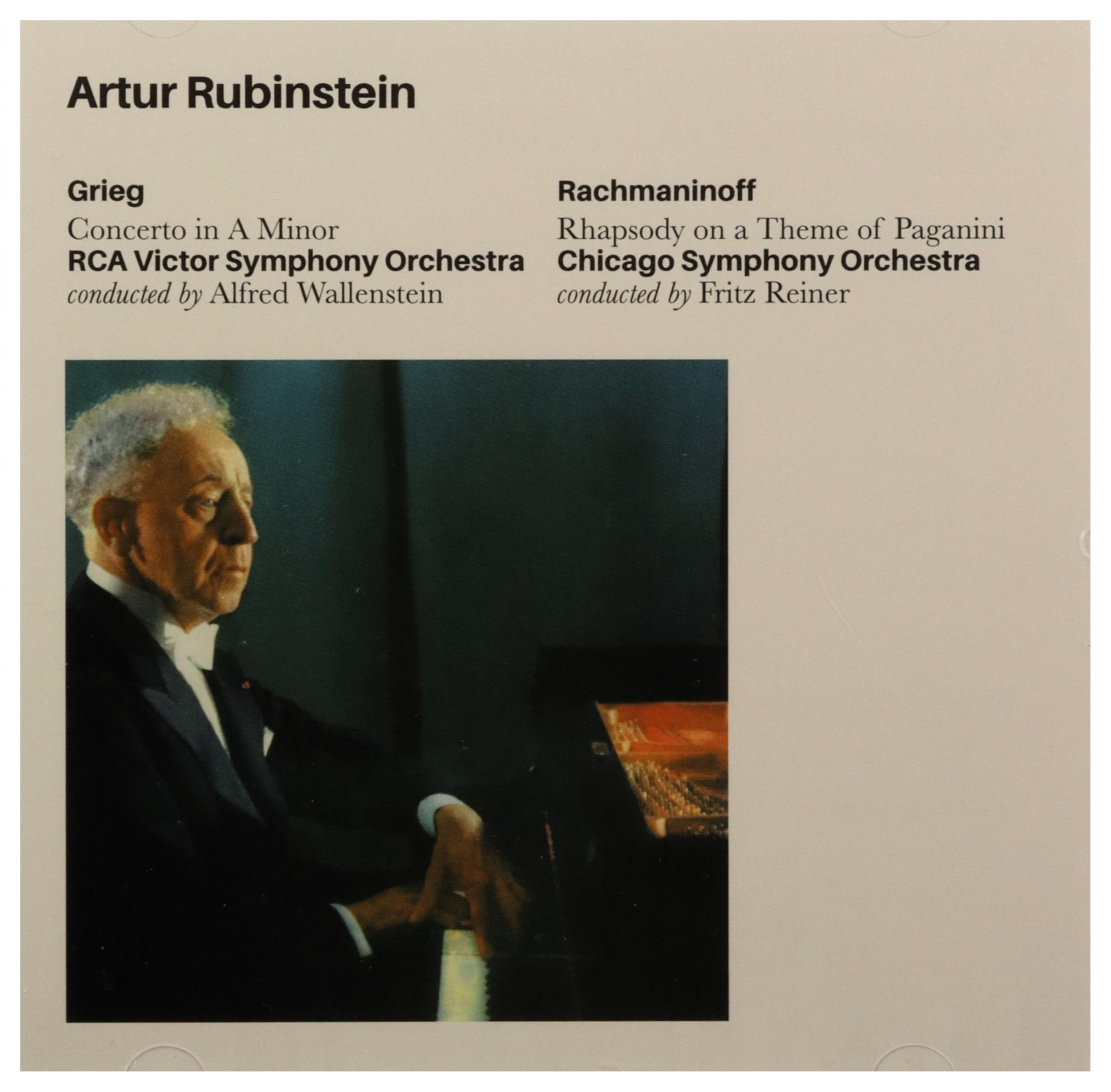 Grieg: Concerto In a minor+Rachmaninoff:Rhapsody cd