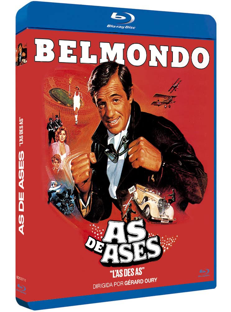 Ace of Aces 1982 Blu-Ray Spanish Import, French Language with English Subtitles, Jean-Paul Belmondo dvd