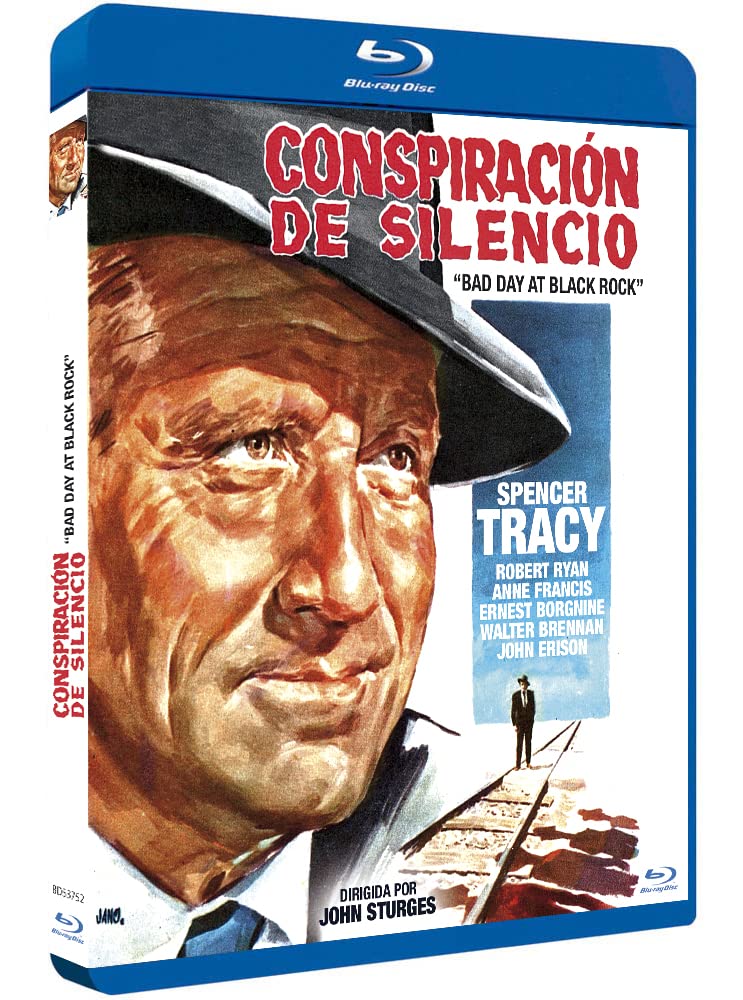 Stadt in Angst - Bad Day at Black Rock 1955 Blu-Ray Spanisch Import mit Deutsche Originalton, Spencer Tracy, Robert Ryan, Lee Marvin Films