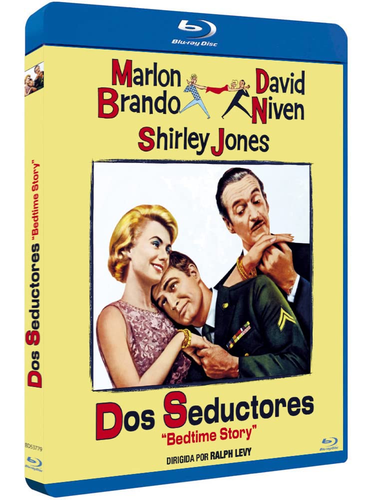 Zwei Erfolgreiche Verführer, Bedtime Story 1964 Blu-Ray Spanisch Import mit Deutsche Ton, Marlon Brando, David Niven, Shirley Jones Movies