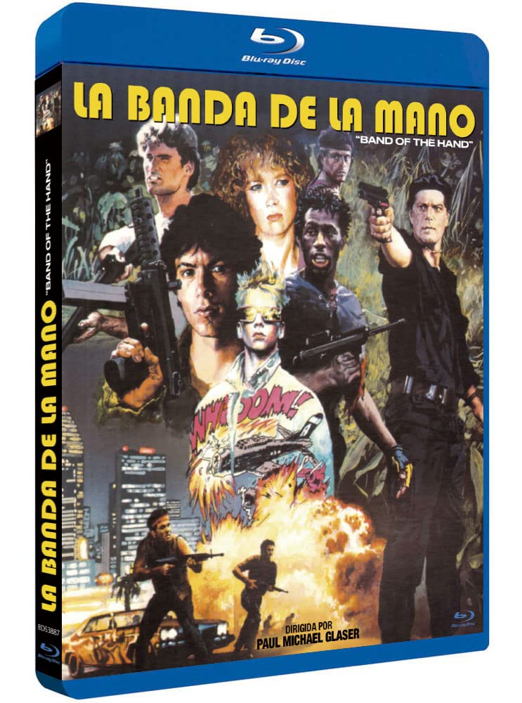 Die Gnadenlose Clique 1986 Blu-Ray Spanisch Import mit Deutschem Ton, Stephen Lang, Michael Carmine, Lauren Holly, Band of the Hand dvd