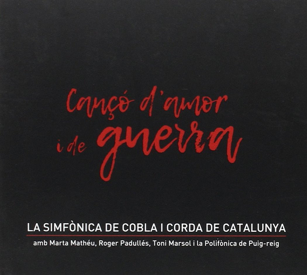 Cançó D'Amor I De Guerra cd