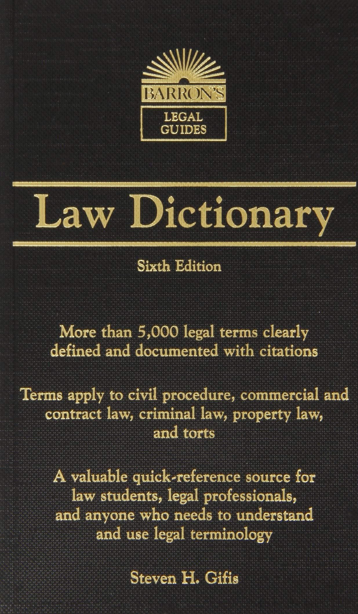 Barron's Law Dictionary: Mass Market Edition (Barron's Legal Guides) Law