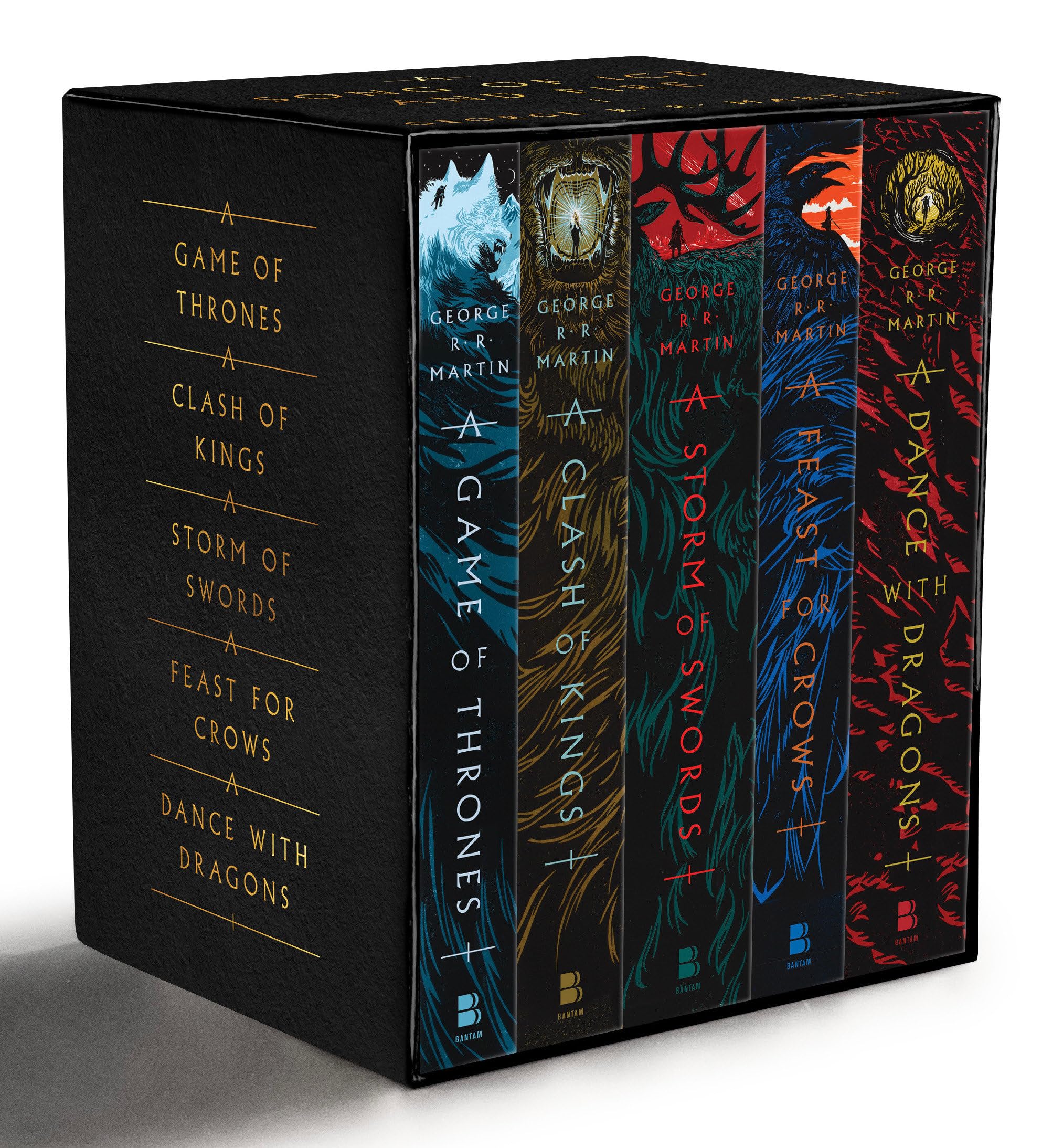 George R. R. Martin's A Game of Thrones 5-Book Boxed Set (Song of Ice and Fire Series): A Game of Thrones, A Clash of Kings, A Storm of Swords, A ... A Dance with Dragons (A Song of Ice and Fire) Action & Adventure