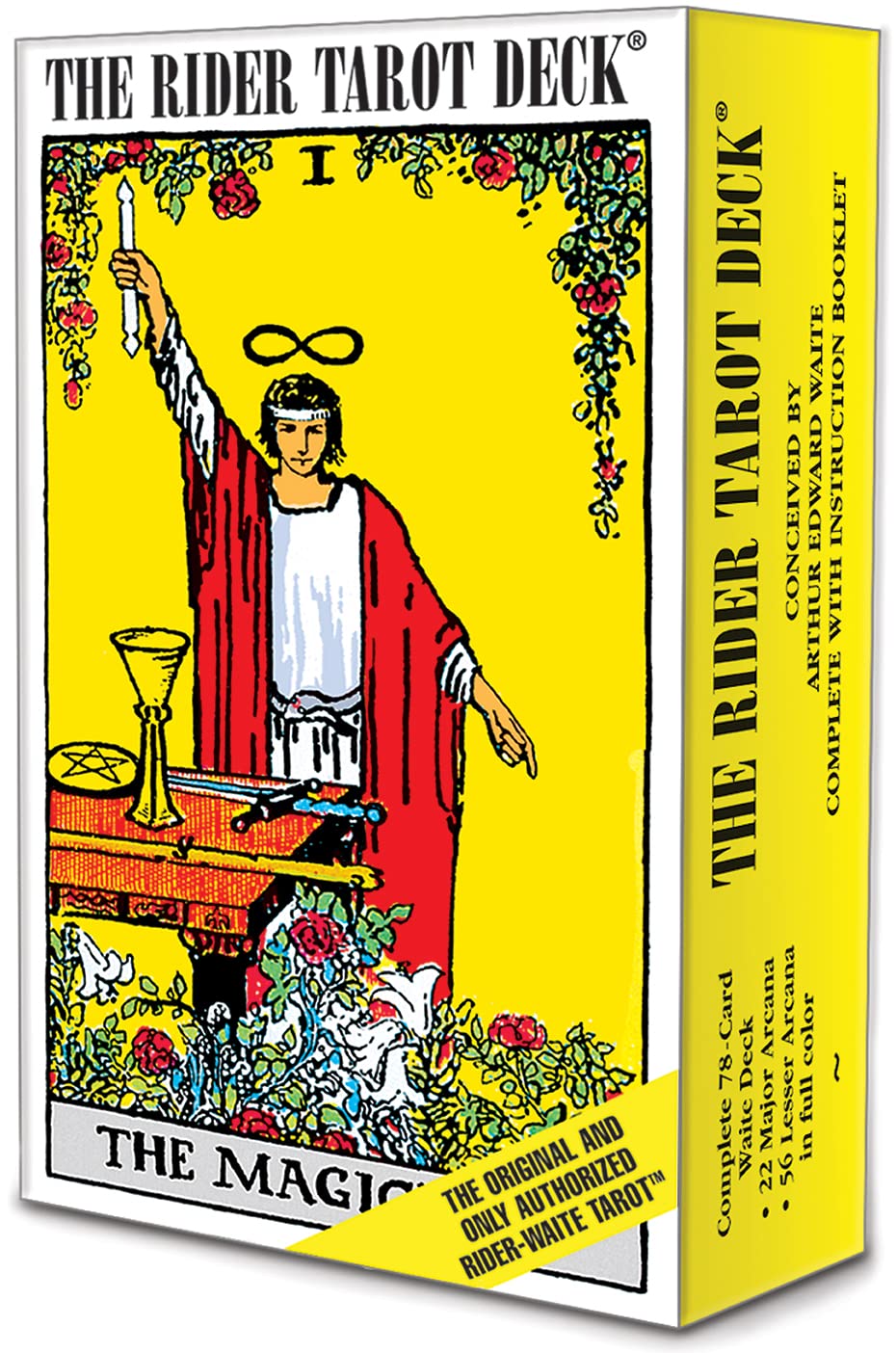 U.S. Games Rider-Waite Tarot Deck: The Authentic Rider-Waite® Tarot Deck with Instruction Booklet, Essential for Tarot Beginners & Expert Readers Contemporary literature Books