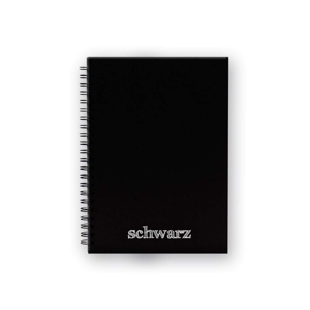 Scharfe Color Schwarz 14x20 60Yp.Black Inside PP Cover Block Books
