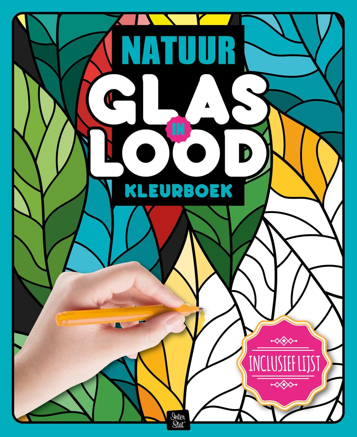 GLAS-IN-LOOD KLEURBOEKEN NATUUR book