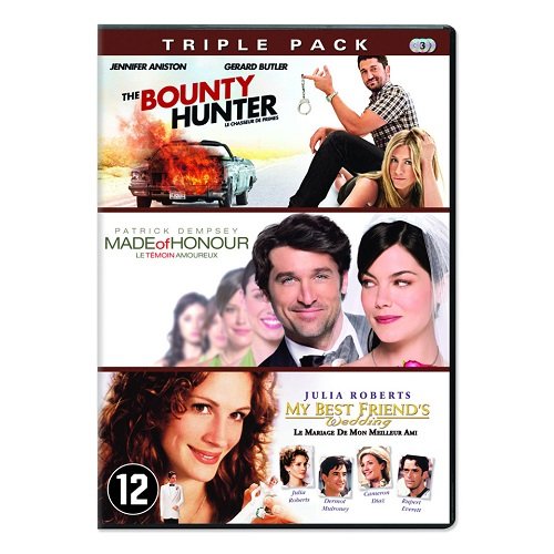 the bounty hunter / made of honour / my best friend's * le chasseur de primes / le temoin amoureux / le mariage de mon meilleur ami * coffret = 3 DVD * DVD NEUF * dvd