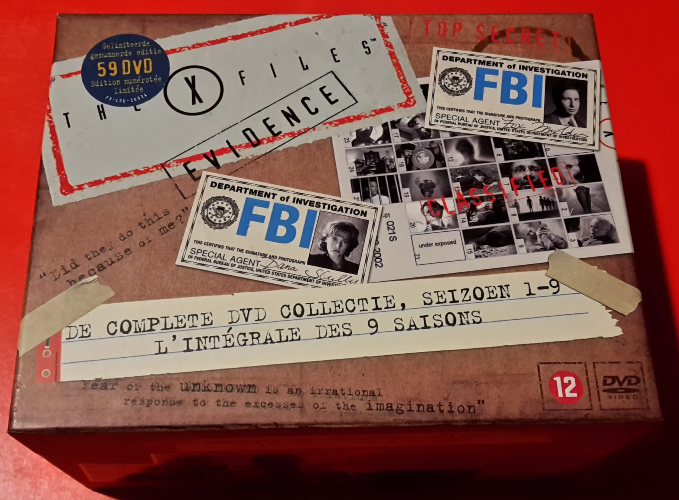 X-files: L'intégrale de la saison 1 à 9 - Coffret 59 DVD Films