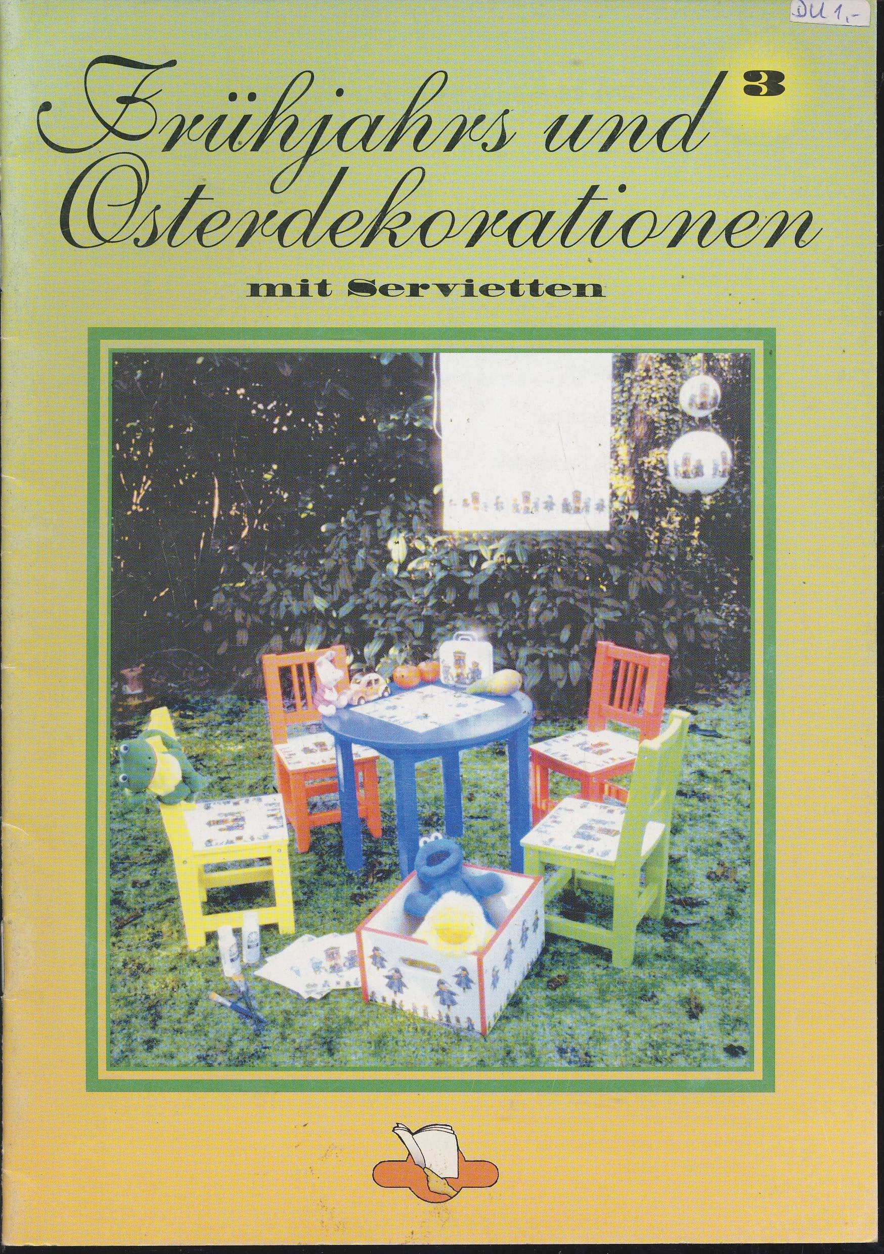 Frühjahrs und Osterdekorationen mit Servietten Books