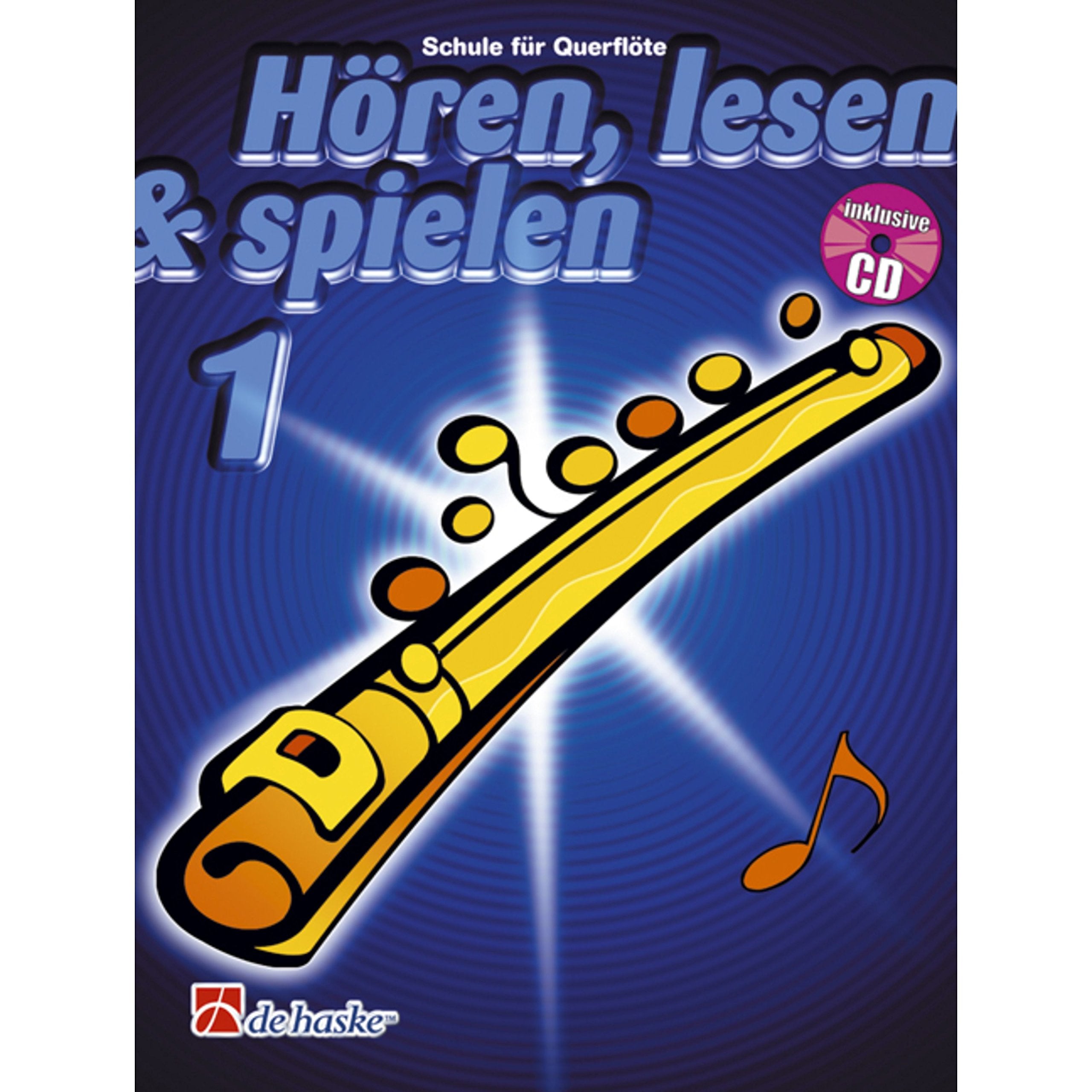 Hören, lesen & spielen, Schule für Querflöte, m. Audio-CD Sheet Music