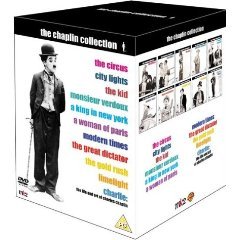 The Charlie Chaplin complete collection- Im Zirkus , Der Grosse Diktator, Lichter der Grossstadt, The kid, Monsieur Verdoux, König von new York, Eine Frau in Paris, Moderne zeiten, Goldrausch, Limelight, Life and art of Charlie Chaplin 10DVD Box- EU Im... Movies