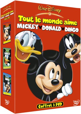 Coffret Disney 3 DVD : Tout le monde aime Mickey / Tout le monde aime Donald / Tout le monde aime Dingo Movies
