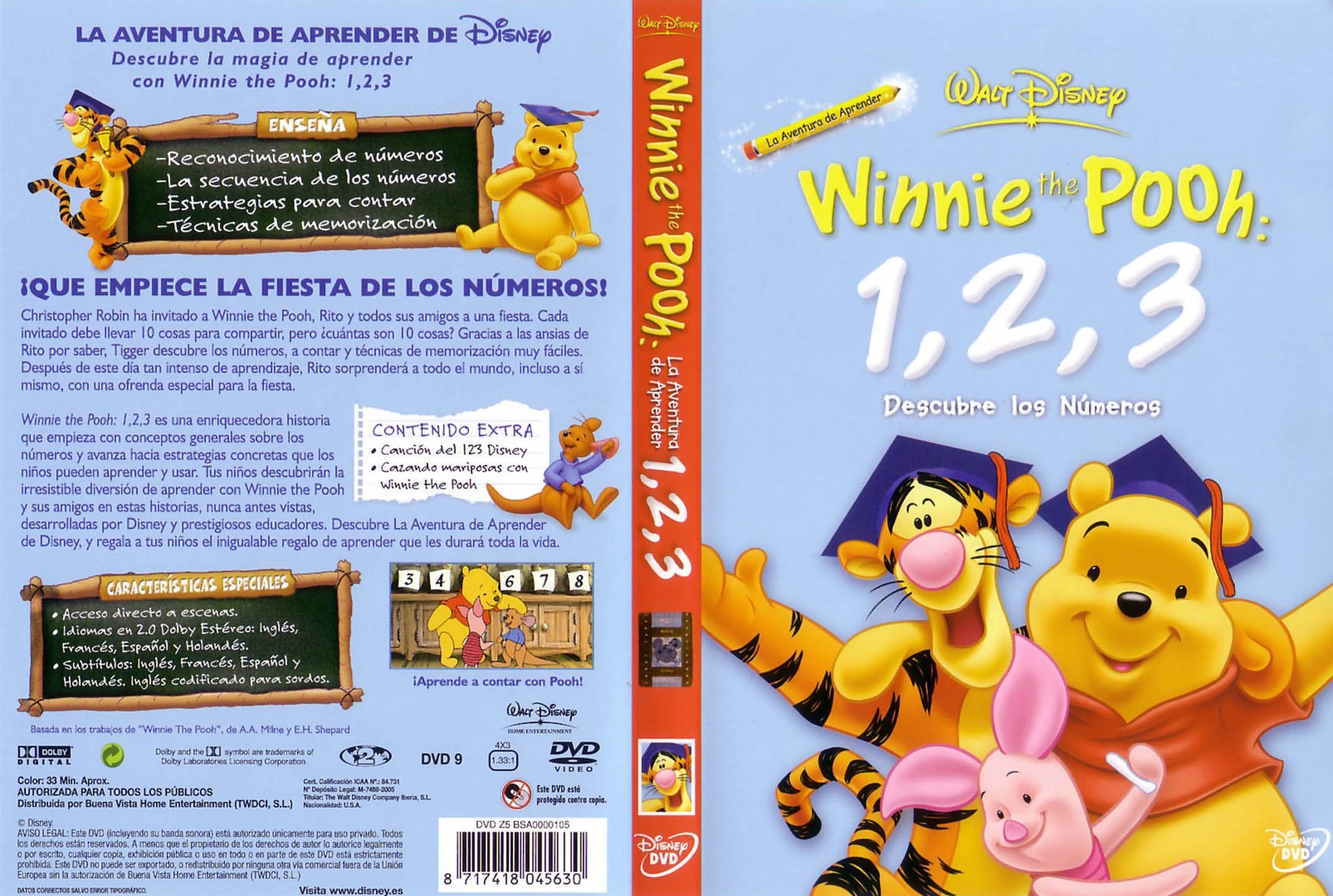 Winnie The Pooh 1,2,3 Descubre Los Numer Films