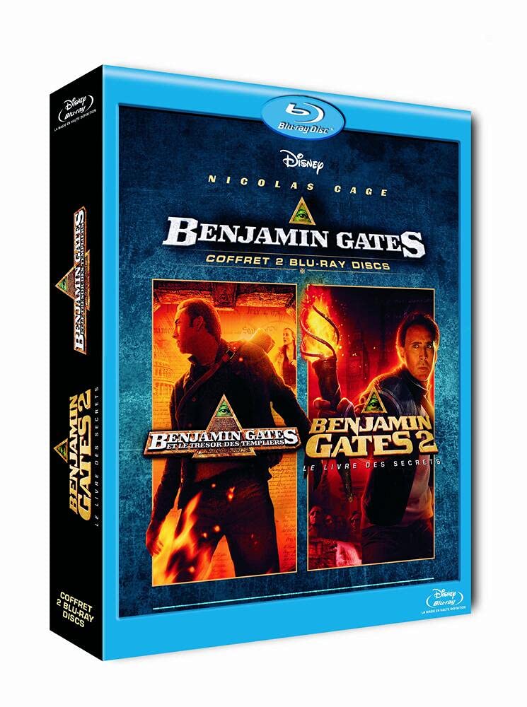 Benjamin Gates et le trésor des templiers + Benjamin Gates et le livre des secrets - Coffret 2 Blu-Ray Films