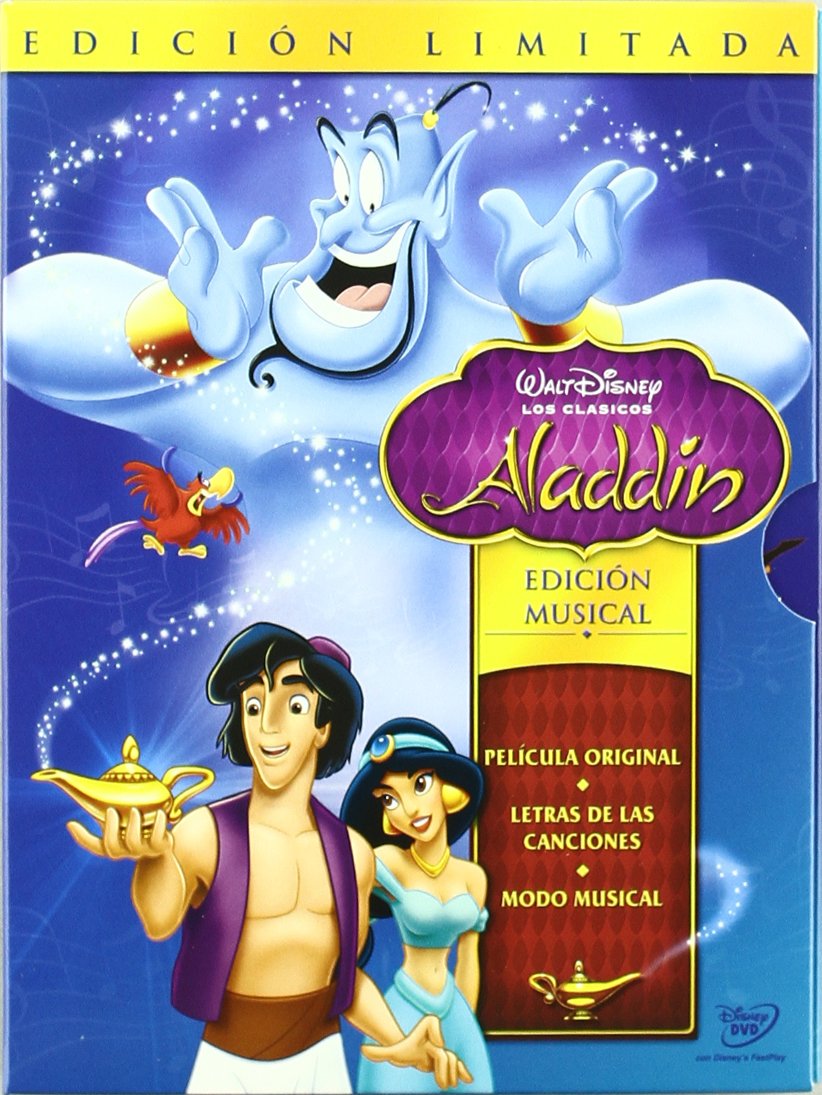 Aladdin - spanische Kinder DVD in Spanischer Sprache / en español - Sprachen: Spanisch, Englisch, Norwegisch, Dänisch (spanische Fassung) Films