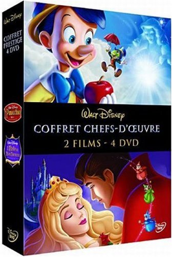 Coffret Pinocchio + La Belle au bois dormant - 4 DVD Films