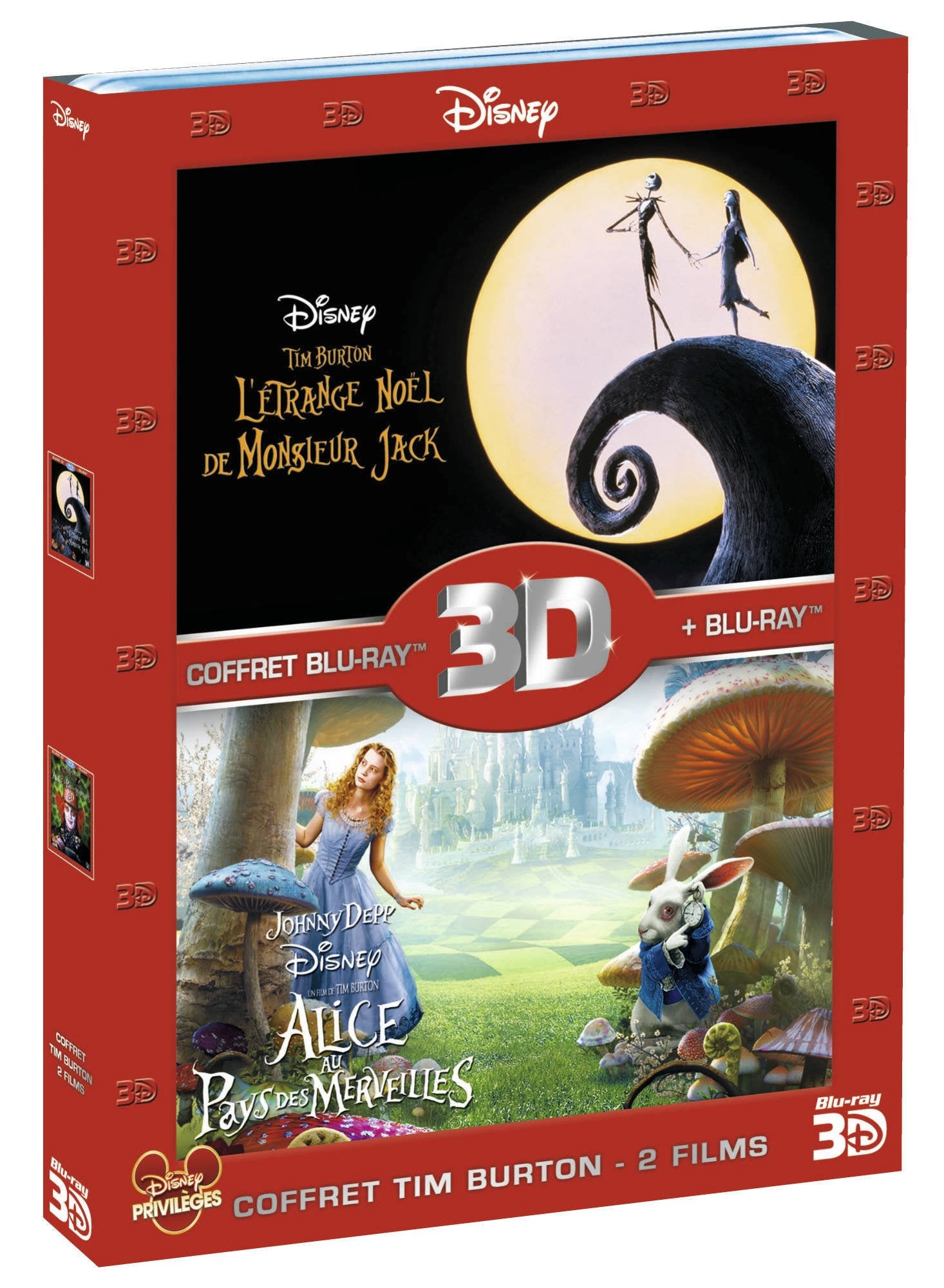 Coffret tim burton 2 films : alice au pays des merveilles ; l'étrange noël de monsieur jack Movies