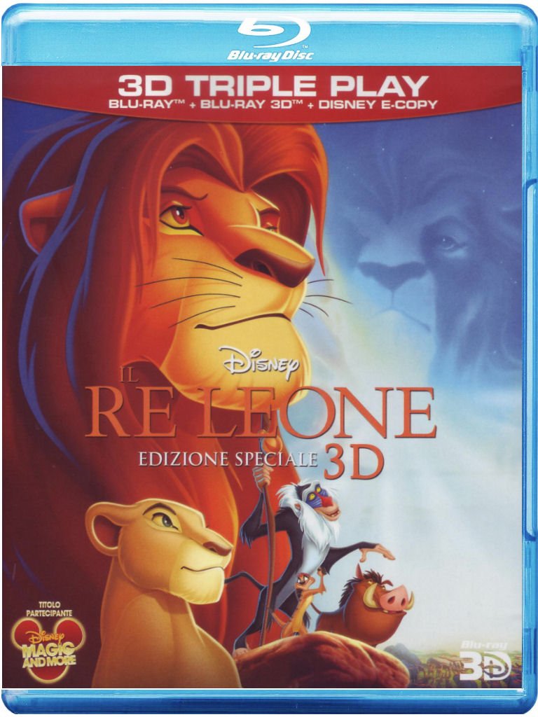 Il Re Leone (Special Edition) (3D) (Blu-Ray+Blu-Ray 3D+E-Copy);The Lion King Films