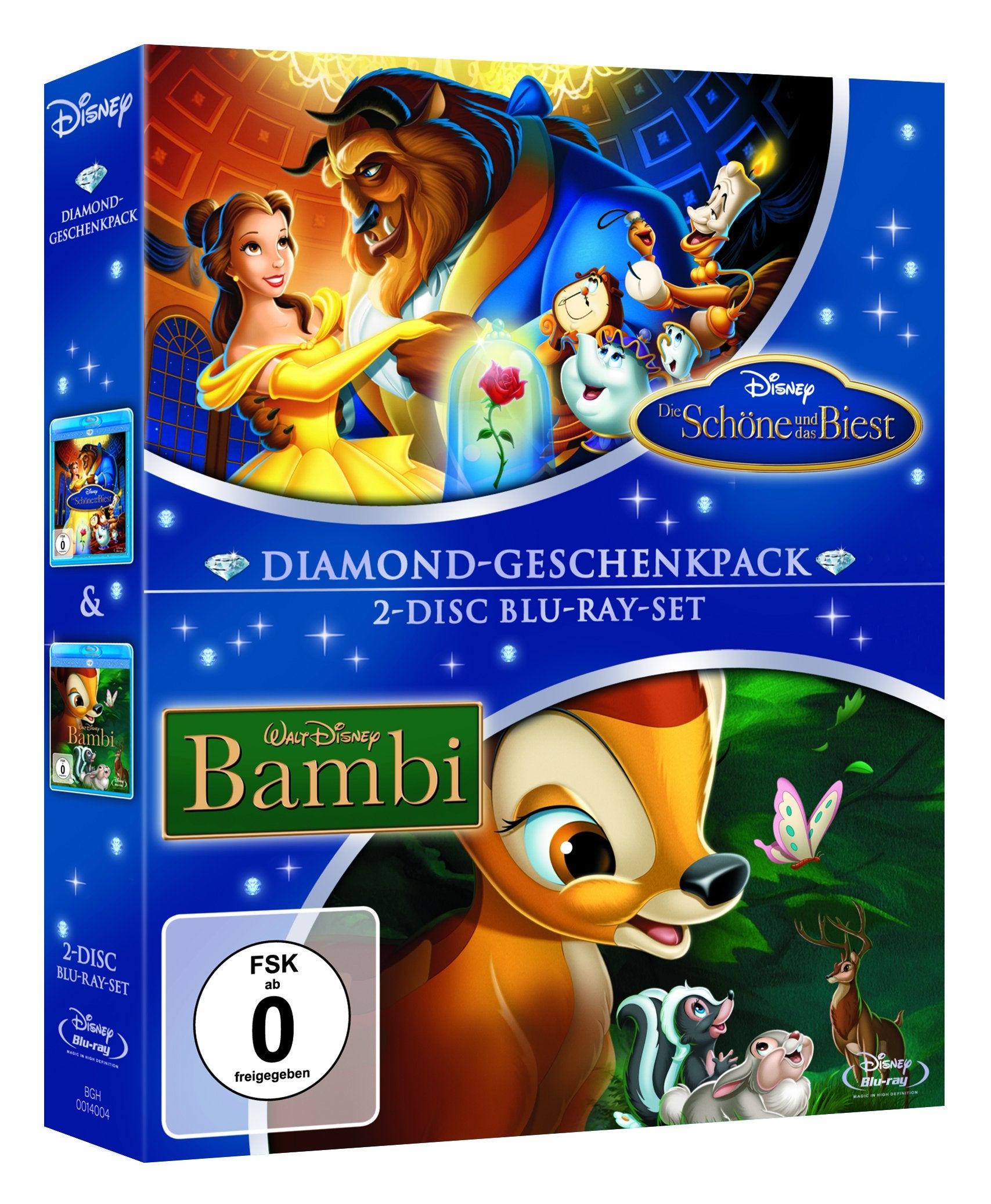 Product Image: Die Schöne und das Biest / Bambi - Diamond-Geschenkpack