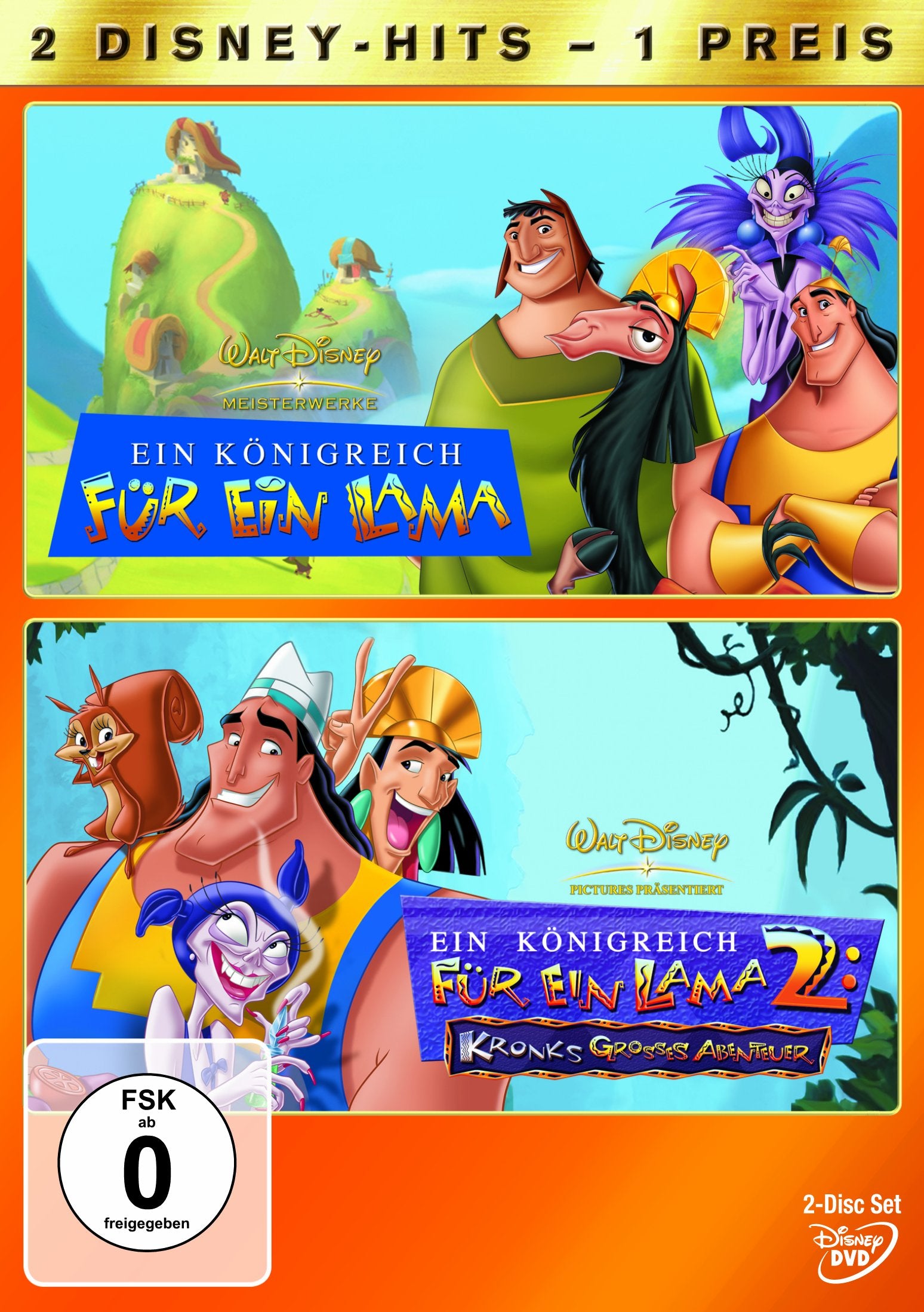 Ein Königreich für ein Lama & Ein Königreich für ein Lama 2: Kronks großes Abenteuer Movies