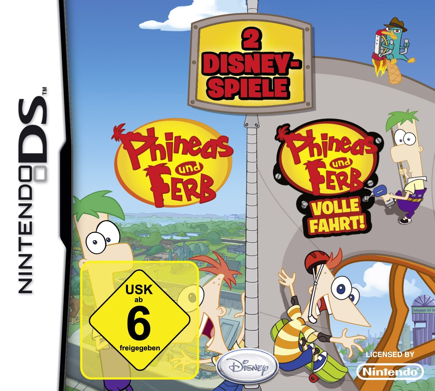 Phineas und Ferb 1 + 2 Doppelpack (Phineas und Ferb / Phineas und Ferb: Volle Fahrt!) Nintendo DS
