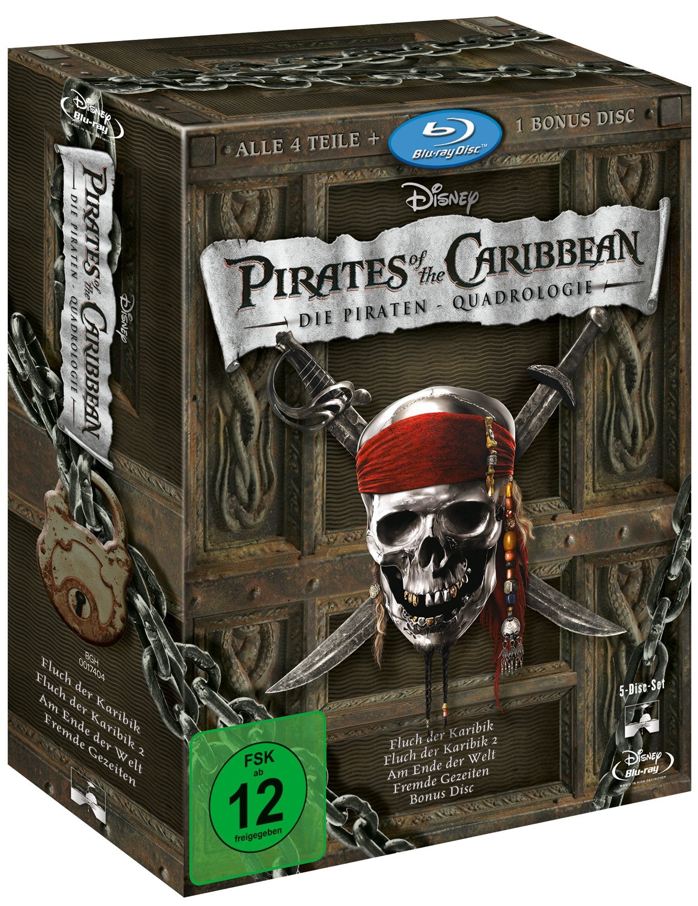 Pirates of the Caribbean dvd