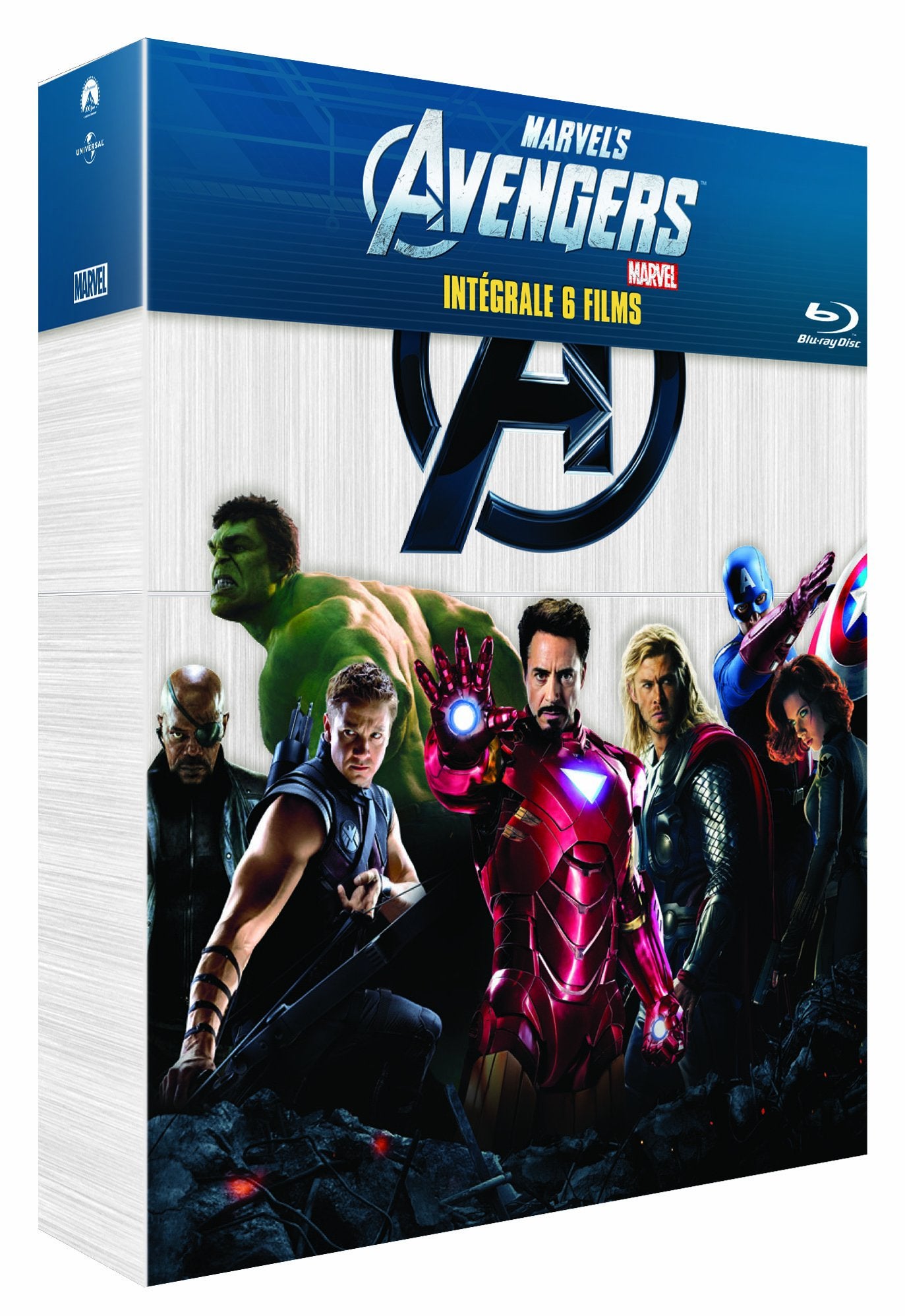 Intégrale Marvel : Avengers + Iron Man + Iron Man 2 + L'incroyable Hulk + Thor + Captain America dvd