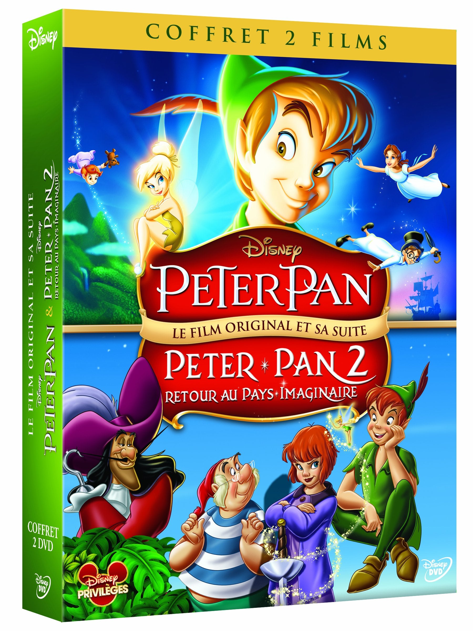 Coffret peter pan ; peter pan 2 : retour au pays imaginiare Films